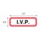 Nevs Position Labels - I.V.P 1/2" x 1-1/2" White w/Red & Black XP-260 - alternate 2